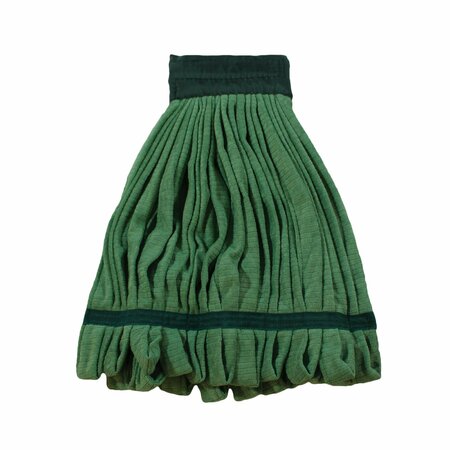 IMPACT PRODUCTS Microfiber Tube Wet Mop X-Large Green Canvas Headband, 12PK LF0022